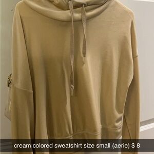 Aerie Cream Sweatshirt - Small
